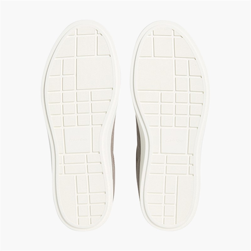 Calvin Klein Womens Low Profile Cuspole Trainers Desert Taupe/Marshmallow