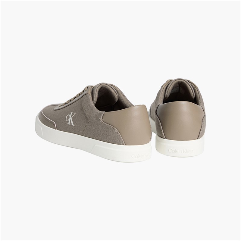 Calvin Klein Womens Low Profile Cuspole Trainers Desert Taupe/Marshmallow