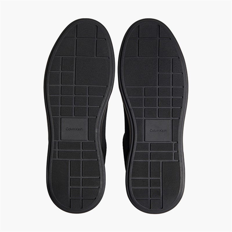 Calvin Klein Mens Chunky Cupsole Trainers Triple Black