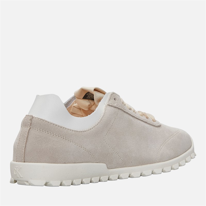 Calvin Klein Womens Low Profile Runner Trainers Light Cashew