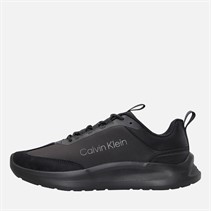 Calvin Klein Mens Light EVA Runner Trainers Triple Black