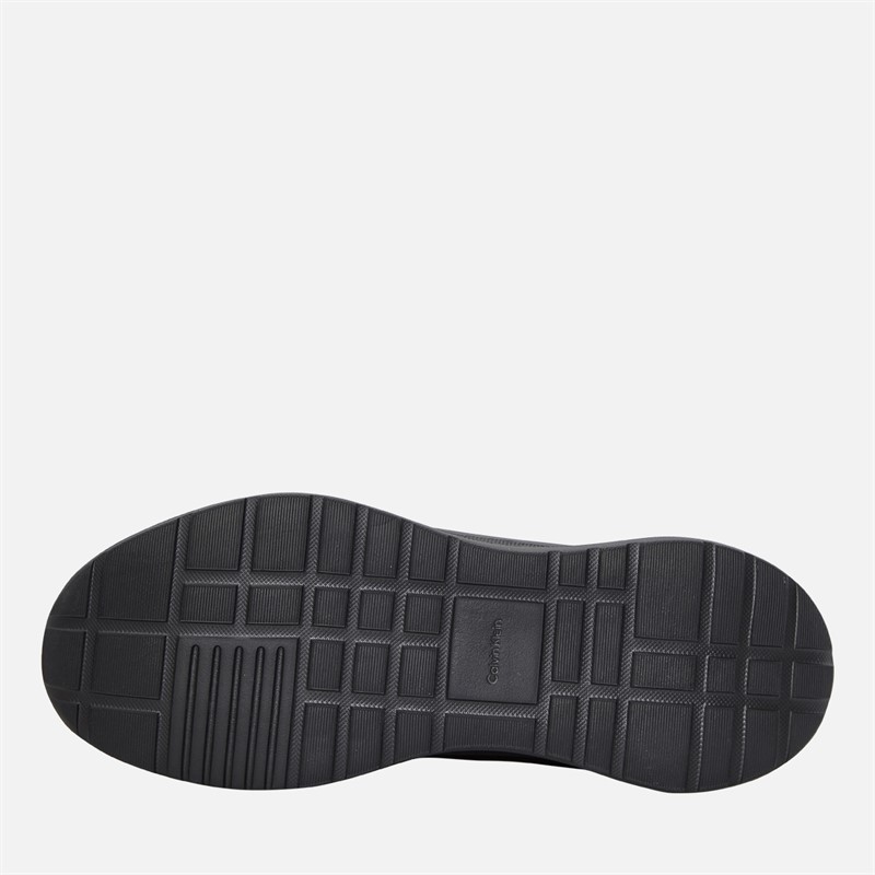 Calvin Klein Mens Light EVA Runner Trainers Triple Black