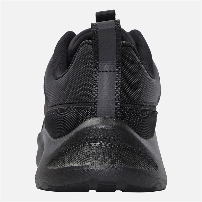 Calvin Klein Mens Light EVA Runner Trainers Triple Black