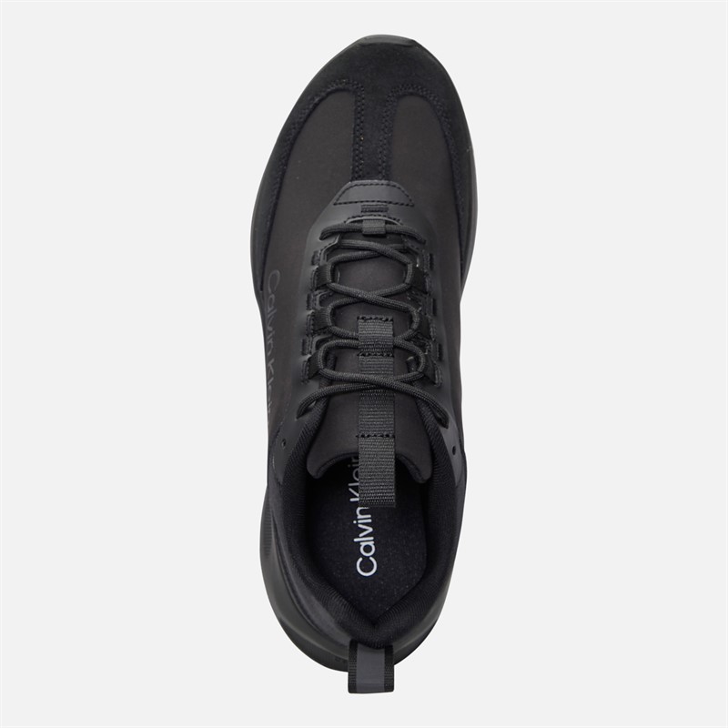 Calvin Klein Mens Light EVA Runner Trainers Triple Black