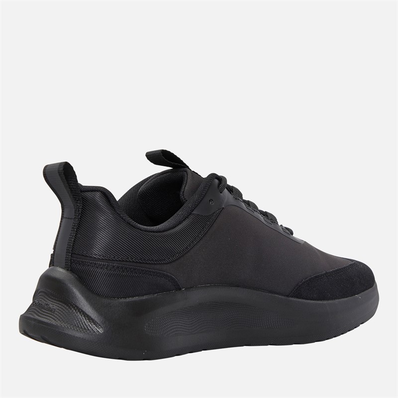 Calvin Klein Mens Light EVA Runner Trainers Triple Black