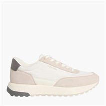 Calvin Klein Mens City Runner Trainers Feather Gray/Marshmallow/Granite