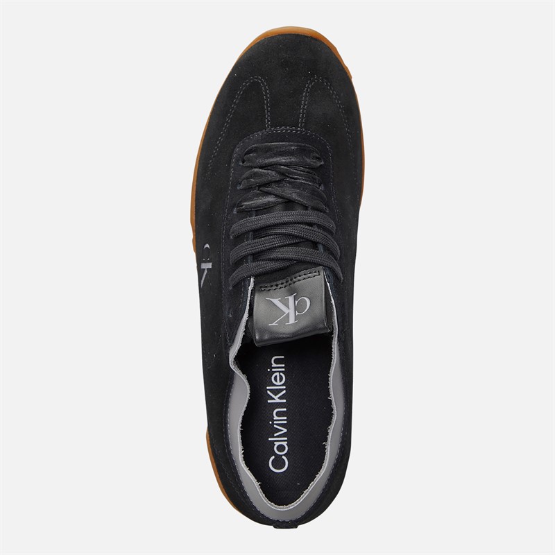 Calvin Klein Womens Low Profile Runner Trainers Ck Black