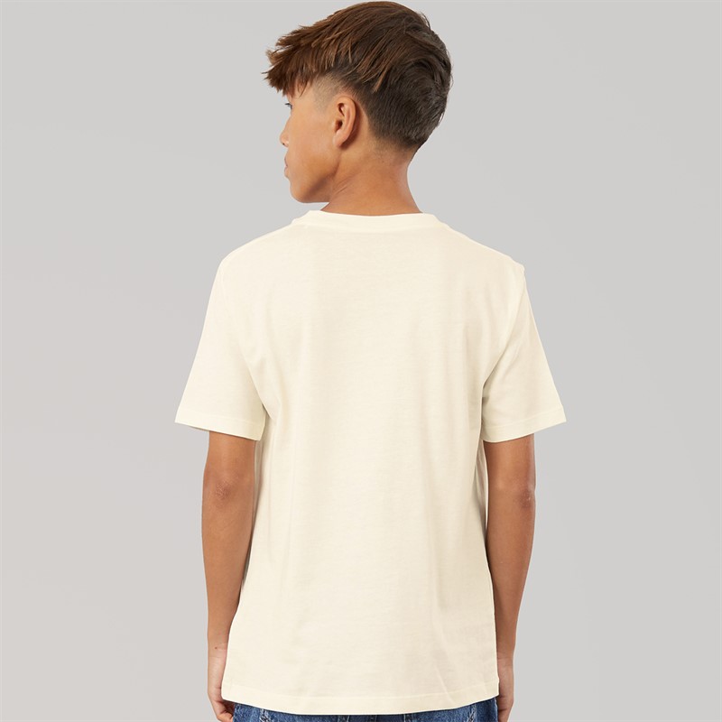 Calvin Klein Boys Chest Logo T-Shirt Vanilla Ice