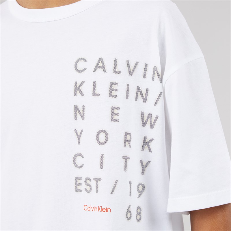 Calvin Klein Boys T-Shirt White 3-White