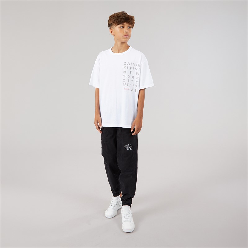Calvin Klein Boys T-Shirt White 3-White