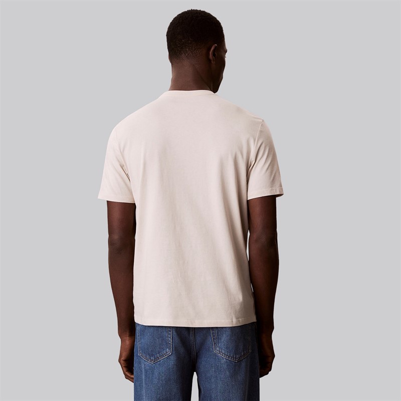 Calvin Klein Mens T-Shirt Beige