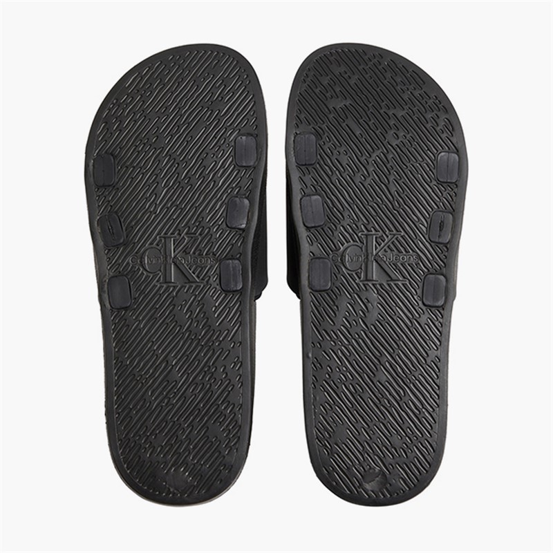 Calvin Klein Mens Essential Sliders Triple Black