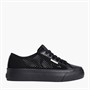 Calvin Klein Mens Womens Vulc Flatform Trainers Triple Black