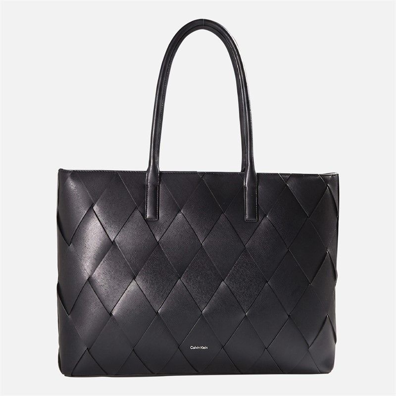 Calvin Klein CK Woven Medium Shopper Bag Ck Black