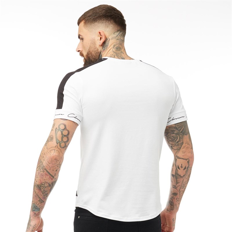 Buy Closure London Mens Ribbed TShirt White/Green