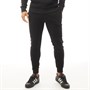 Closure London Mens Tonal Embroidered Joggers Black