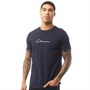 Closure London Mens Hidden Band Script T-Shirt Navy