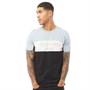 Closure London Mens Panelled Logo Block T-Shirt Black