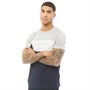 Closure London Mens Panelled Logo Block T-Shirt Navy