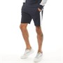 Closure London Mens Panelled Logo Block Shorts Navy