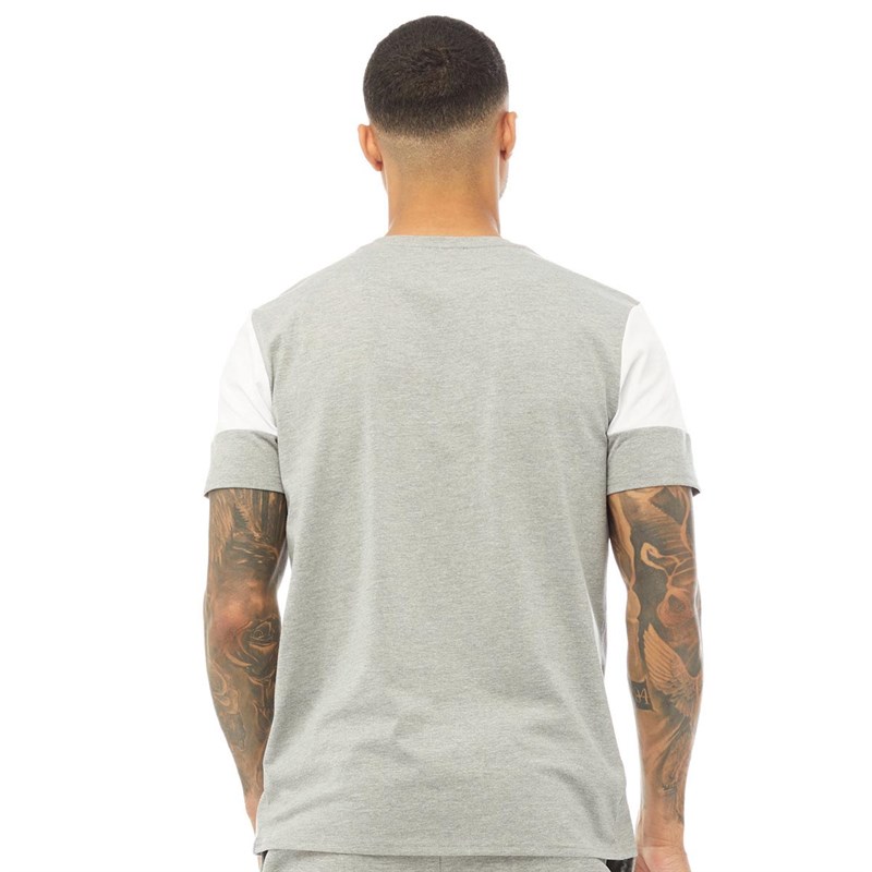 Closure London Mens London Cut And Sew T-Shirt Grey Marl
