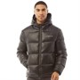 Closure London Mens Racer Logo Puffer Jacket Black