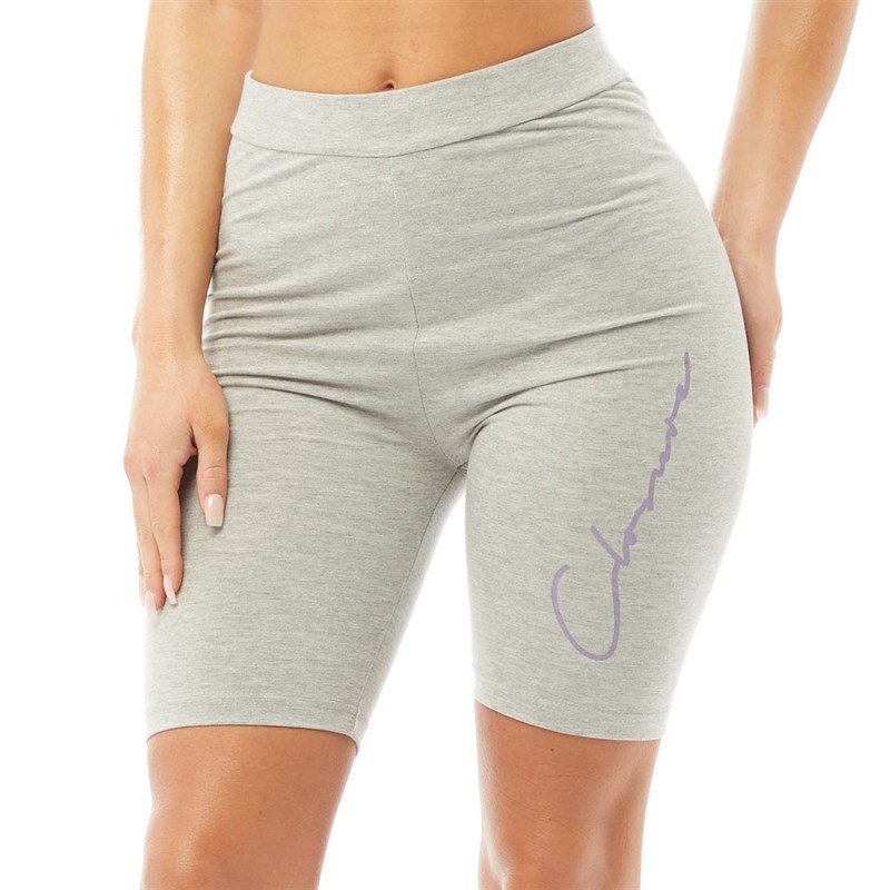 Closure London Womens Regular T-Shirt And Cycling Shorts Set Grey Marl