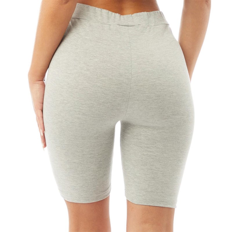 Closure London Womens Regular T-Shirt And Cycling Shorts Set Grey Marl