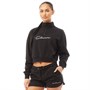 Closure London Womens 1/4 Zip Sweatshirt And Shorts Set Black