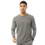 Closure London Mens Signature Cuff Long Sleeve Lounge T-Shirt Charcoal Marl