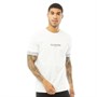 Closure London Mens Printed Cuff T-Shirt White