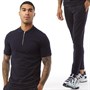 Closure London Mens Smart Short Sleeve Polo And Joggers Co-Ord Navy