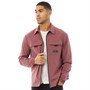 Closure London Mens Tech Utility Overshirt Burgundy