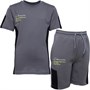 Closure London Junior Cut And Sew Multi Logo T-Shirt And Shorts Set Charcoal