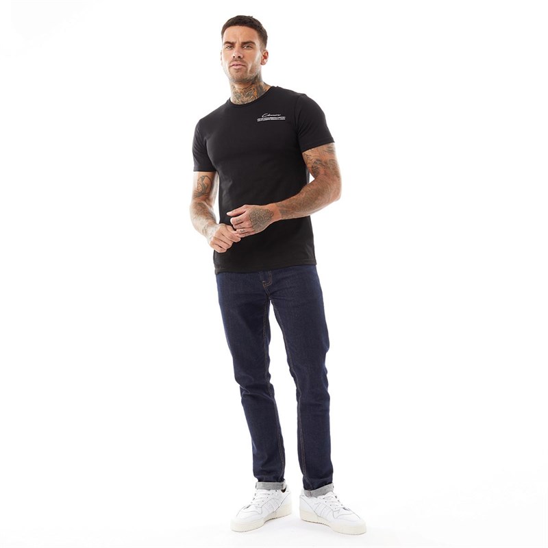 Closure London Mens Orchid T-Shirt Black