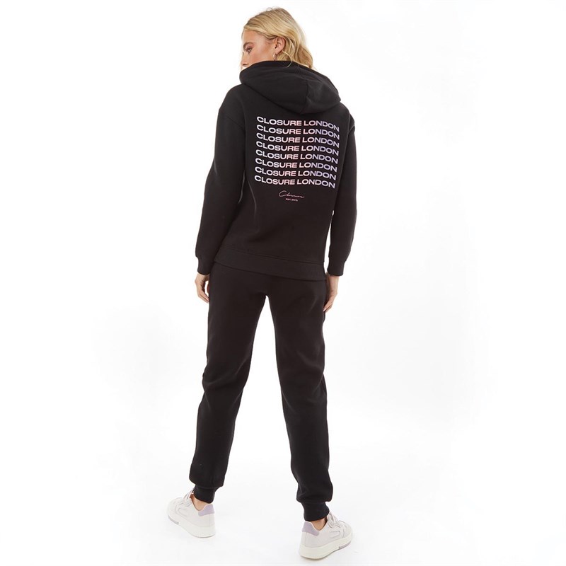 Closure London Womens Repeat CLSR LDN Tracksuit Black