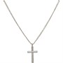 Closure London Mens Cross Necklace Silver