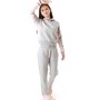 Closure London Girls Contrast Panel Hoodie And Wide Leg Joggers Set Light Grey Mel