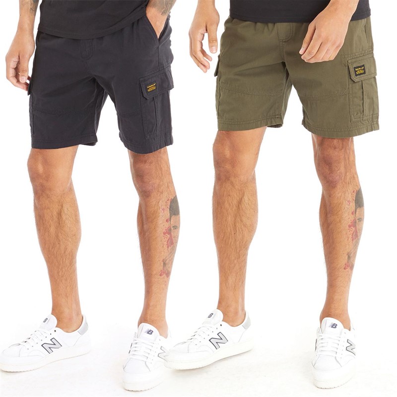 Mens black hot sale khaki shorts