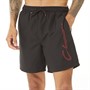 Closure London Mens Outline Signature Swim Shorts Black/Red