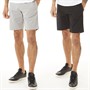 Closure London Mens Two Pack Chino Shorts Black/Mid Grey