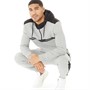 Closure London Mens 1/4 Zip Utility Tracksuit Grey Marl