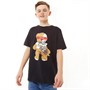 Closure London Boys Skull Teddy T-Shirt Black