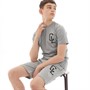 Closure London Boys Varsity T-Shirt And Shorts Co-Ord Set Grey Marl