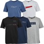 Closure London Boys Graphic Five Pack T-Shirts Set Multi