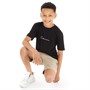 Closure London Boys Signature T-Shirt And Cargo Shorts Co-Ord Set Black/Stone