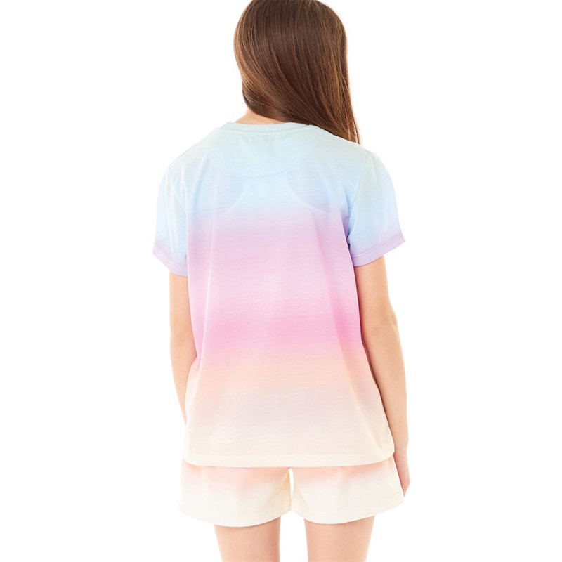 Closure London Girls Rainbow T-Shirt And Shorts Co-Ord Multi