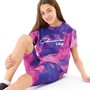Closure London Girls Clouds T-Shirt And Cycling Shorts Co-Ord Purple
