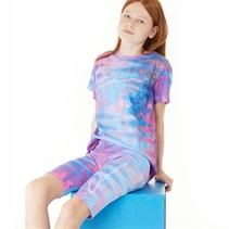 Closure London Girls Psychedelic T-Shirt And Cycling Shorts Set Multi