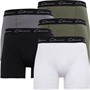 Closure London Mens Signature Classic Five Pack Boxer Shorts Black/Khaki/White/Light Grey/Khaki